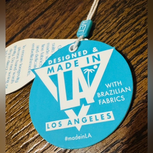 WET Swimwear Jordan Houndstooth Two Piece Swimsuit Size Large MSRP $166 NWT - Picture 9 of 12